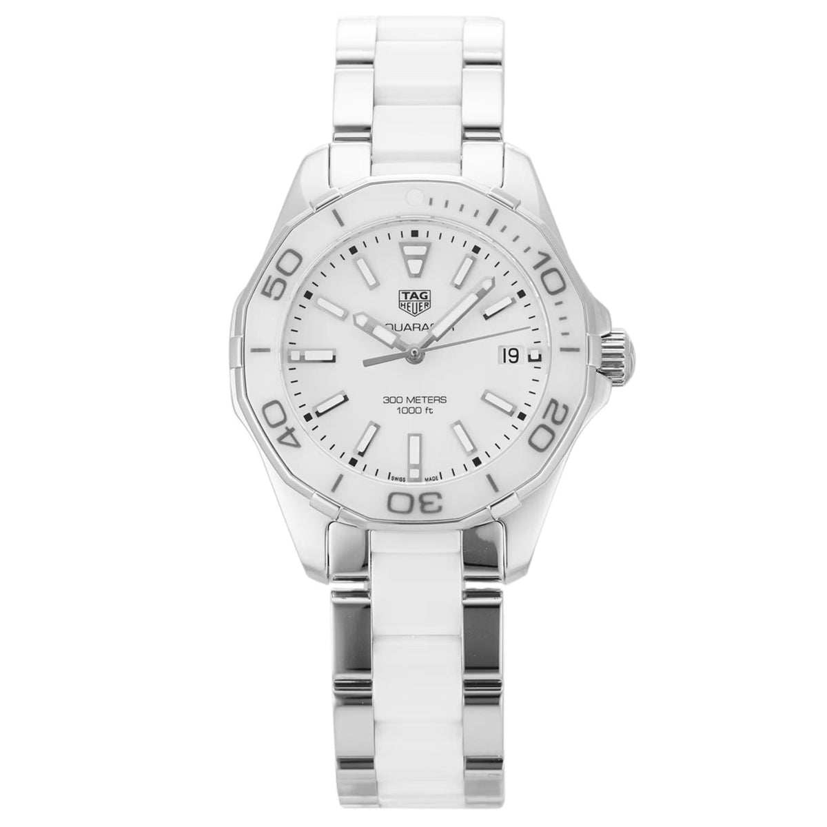 Shop Authentic Tag Heuer Aquaracer White Dial Watch for Women - WAY131B.BA0914 - Luxxuri