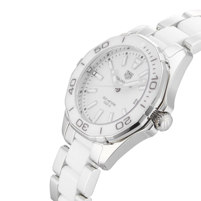 Shop Authentic Tag Heuer Aquaracer White Dial Watch for Women - WAY131B.BA0914 - Luxxuri
