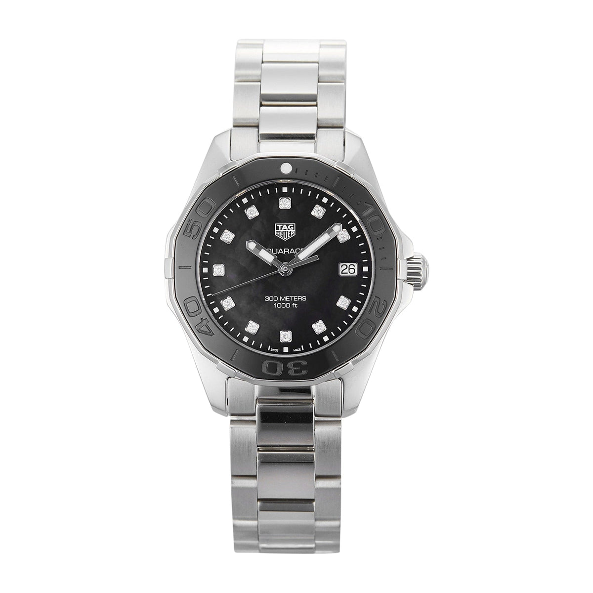 Shop Authentic Tag Heuer Aquaracer Black Dial Watch for Women - WAY131M.BA0748 - Luxxuri