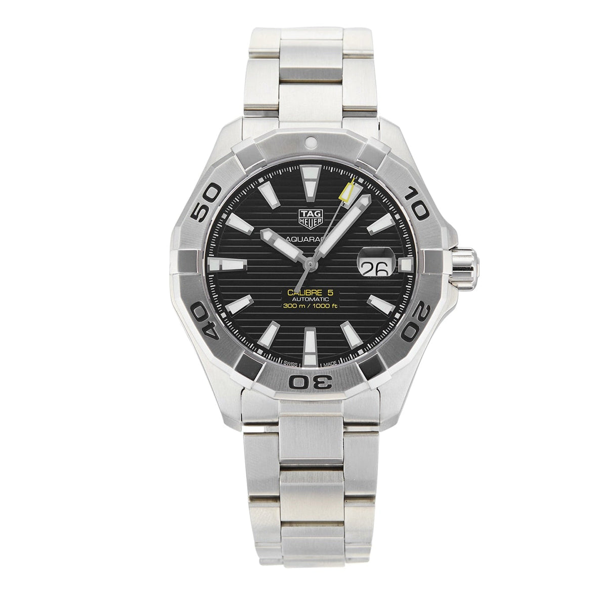 Shop Authentic Tag Heuer Aquaracer Black Dial Watch for Men - WAY2010.BA0927 - Luxxuri