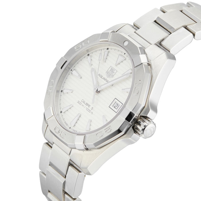Shop Authentic Tag Heuer Aquaracer White Dial Watch for Men - WAY2111.BA0928 - Luxxuri