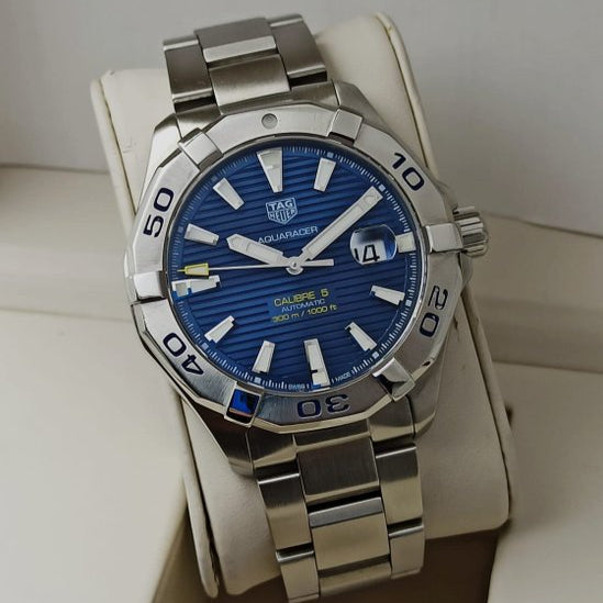 Shop Authentic Tag Heuer Aquaracer Blue Dial Watch for Men - WAY2012.BA0927 - Luxxuri