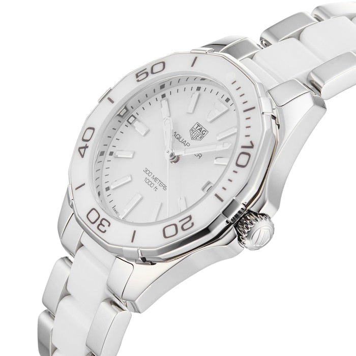 Shop Authentic Tag Heuer Aquaracer White Dial Watch for Women - WAY131B.BA0914 - Luxxuri