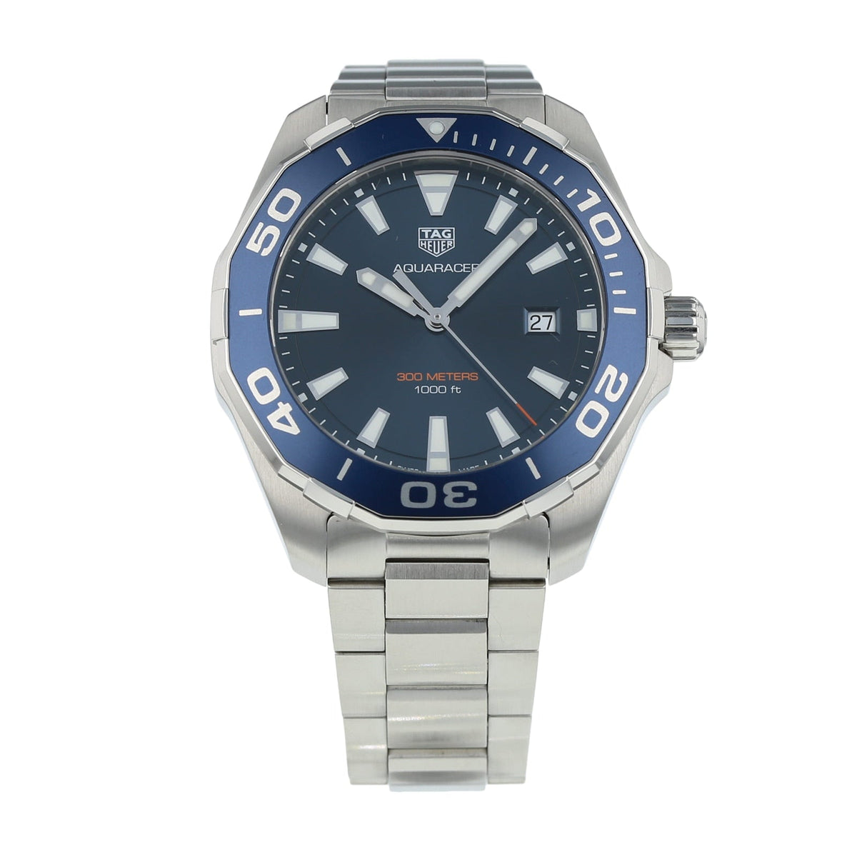 Shop Authentic Tag Heuer Aquaracer Blue Dial Watch for Men - WAY101C.BA0746 - Luxxuri