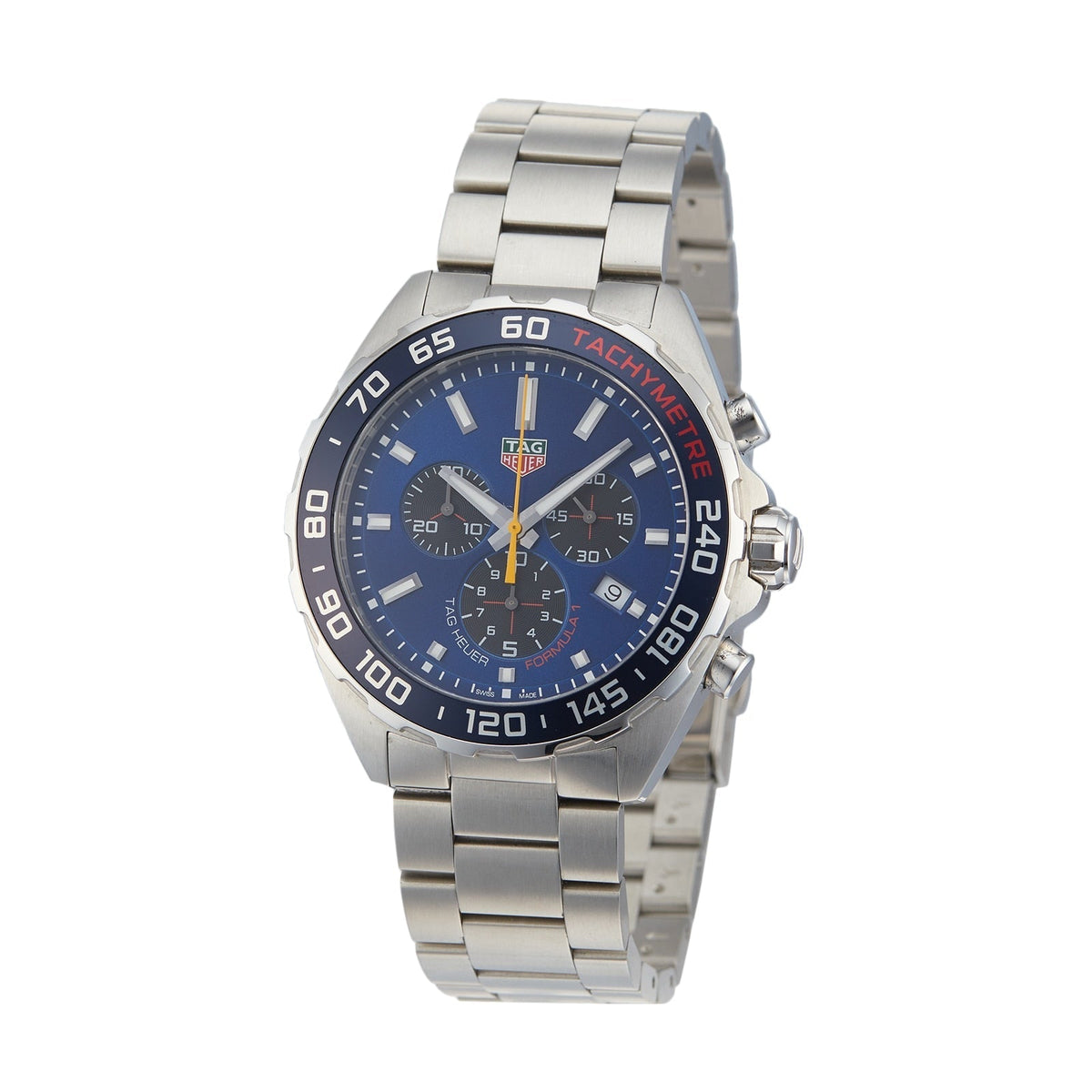 Shop Authentic Tag Heuer Formula 1 Red Bull Racing Chronograph Blue Dial Silver Steel Strap Watch for Men - CAZ101AK.BA0842 - Luxxuri