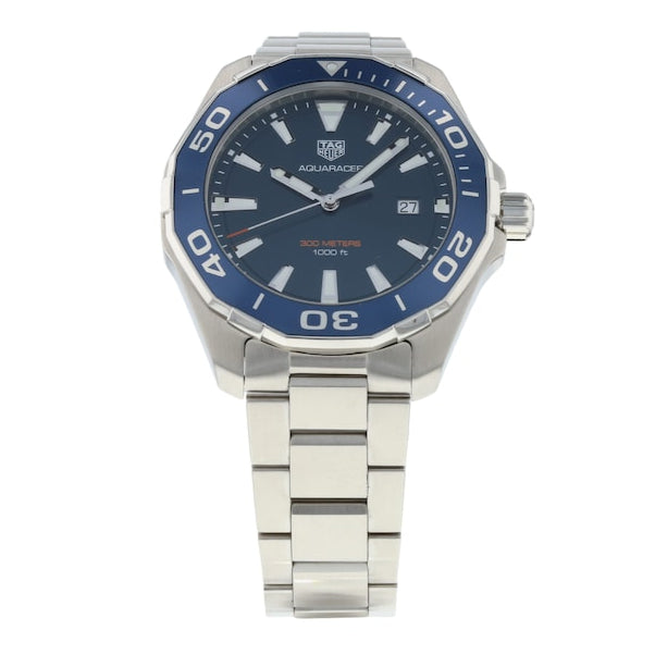 Shop Authentic Tag Heuer Aquaracer Blue Dial Watch for Men - WAY101C.BA0746 - Luxxuri