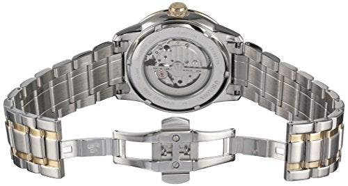 Shop Authentic Bulova BVA Skeleton Silver Dial Two Tone Steel Strap Watch for Men - 98A123 - Luxxuri