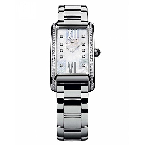 Shop Authentic Maurice Lacroix Fiaba Diamonds White Dial Silver Steel Strap Watch for for Women - FA2164-SD532-170 - Luxxuri