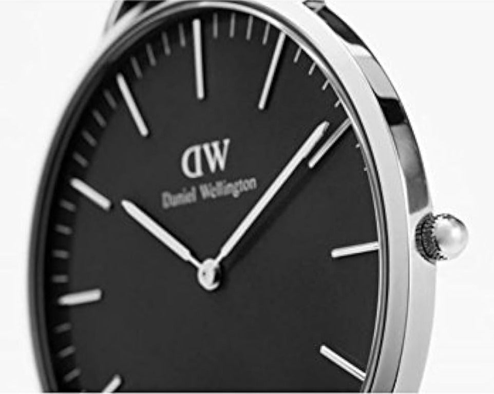 Shop Authentic Daniel Wellington Classic Sheffield Black Dial Black Leather Strap Watch For Women - DW00100145 - Luxxuri