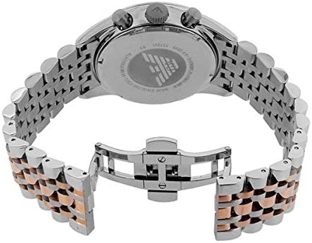 Shop Authentic Emporio Armani Sportivo Chronograph Silver Dial Two Tone Steel Strap Watch For Men - AR5999 - Luxxuri
