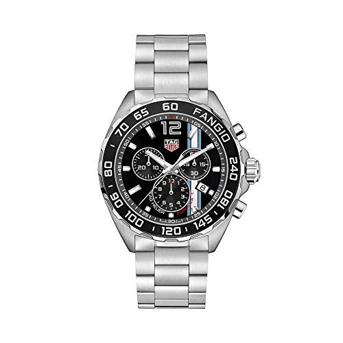 Shop Authentic Tag Heuer Formula 1 Chronograph Black Dial Silver Steel Strap Watch for Men - CAZ101H.BA0842 - Luxxuri
