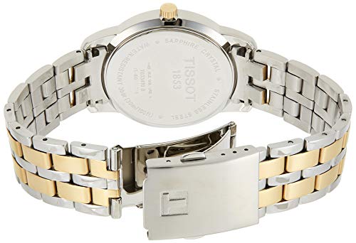 Shop Authentic Tissot T Classic Dream Black Dial Two Tone Steel Strap Watch for Men - T033.410.22.053.01 - Luxxuri