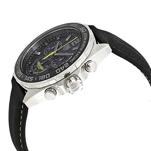 Shop Authentic Tag Heuer Formula 1 Aston Martin Black Dial Black Leather Strap Watch for Men - CAZ101P.FC8245 - Luxxuri