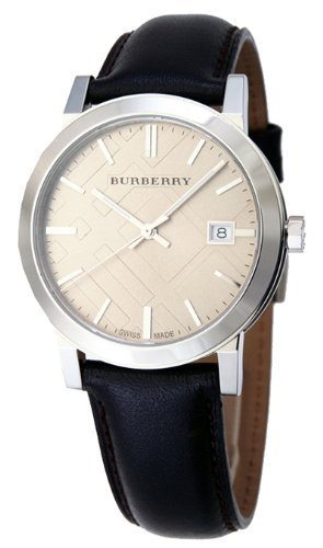 Shop Authentic Burberry The City Gold Dial Brown Leather Strap Watch for Men - BU9011 - Luxxuri
