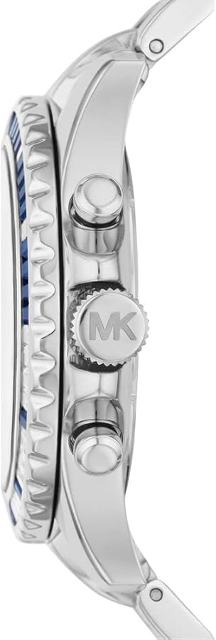 Shop Authentic Michael Kors Everest Chronograph Blue Dial Silver Steel Strap Watch For Women - MK7237 - Luxxuri