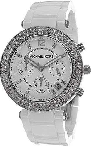Shop Authentic Michael Kors Parker White Dial White Ceramic Strap Watch for Women - MK5654 - Luxxuri