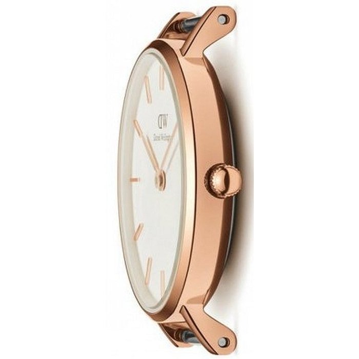 Shop Authentic Daniel Wellington Petite Melrose White Dial Rose Gold Mesh Strap Watch For Women - DW00100305 - Luxxuri