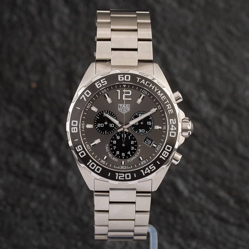 Shop Authentic Tag Heuer Formula 1 Anthracite Dial Silver Steel Strap Watch for Men - CAZ1011.BA0842 - Luxxuri
