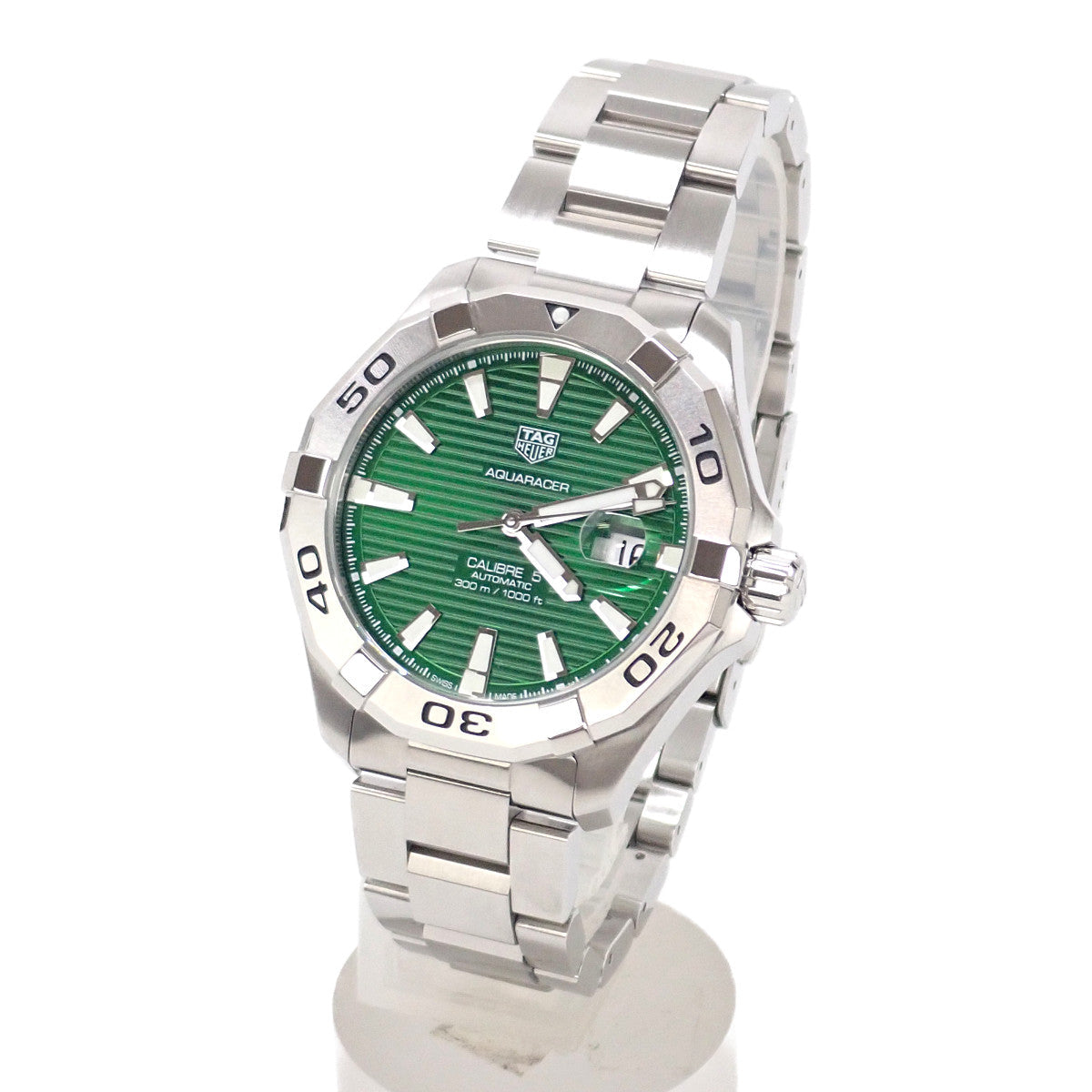 Shop Authentic Tag Heuer Aquaracer Green Dial Watch for Men - WAY2015.BA0927 - Luxxuri