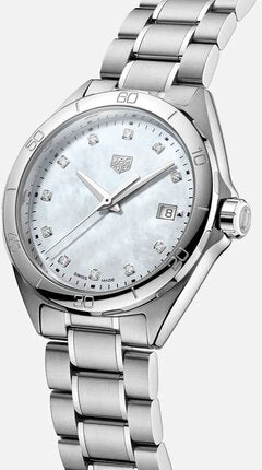 Shop Authentic Tag Heuer Formula 1 Diamonds Mother of Pearl White Dial Watch for Women - WBJ1319.BA0666 - Luxxuri