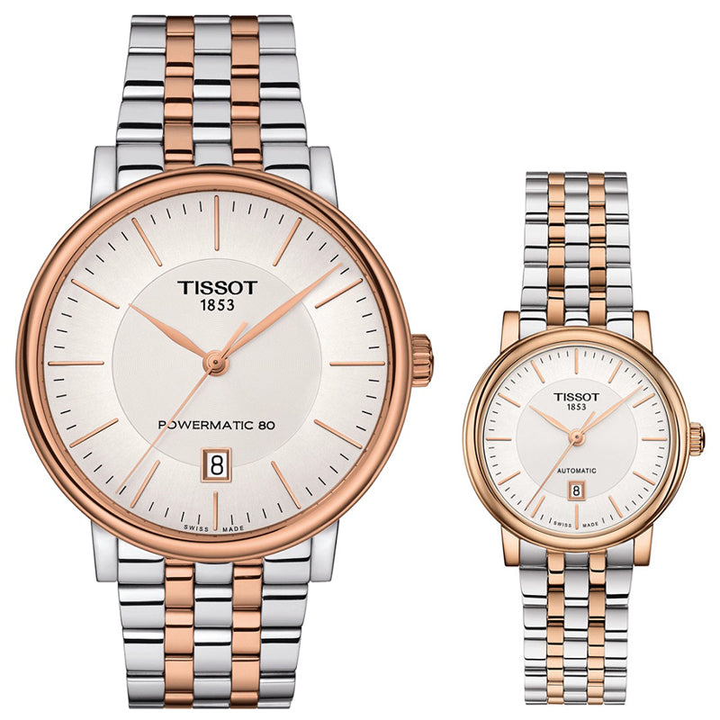 Shop Authentic Tissot T Classic Carson Premium 30 White Dial Two Tone Steel Strap Watch for Women - T122.207.22.031.01 - Luxxuri