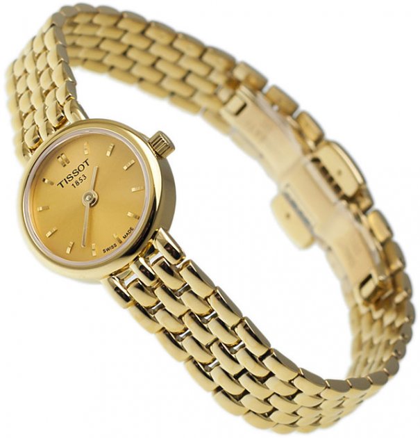 Shop Authentic Tissot Lovely Gold Dial Gold Steel Strap Watch For Women - T058.009.33.021.00 - Luxxuri
