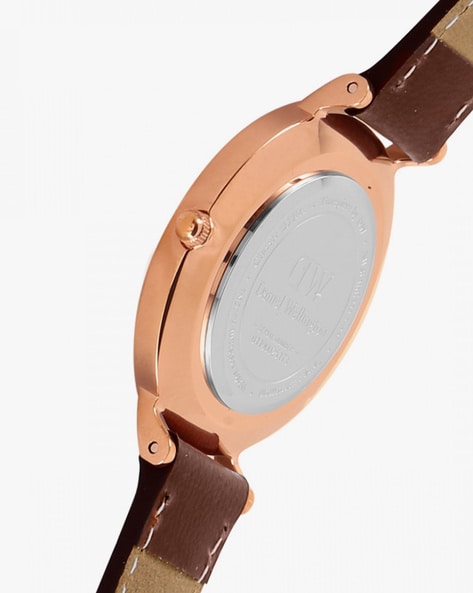 Shop Authentic Daniel Wellington Petite St Mawes Black Dial Brown Leather Strap Watch For Women - DW00100169 - Luxxuri