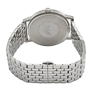 Shop Authentic Emporio Armani Kappa Quartz Grey Dial Silver Mesh Bracelet Watch For Men - AR11068 - Luxxuri
