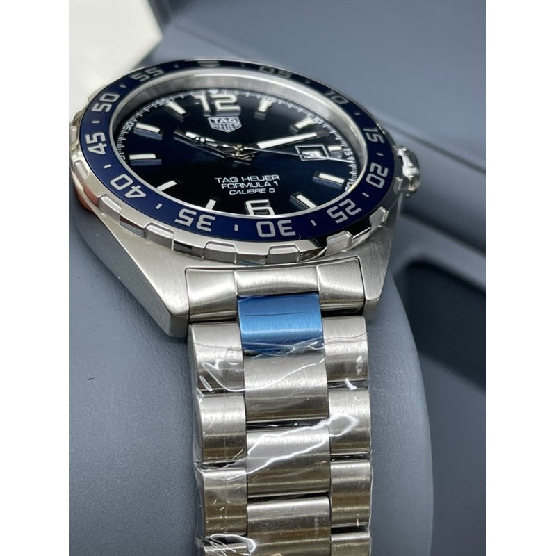 Shop Authentic Tag Heuer Formula 1 Bucherer Blue Edition Blue Dial Silver Steel Strap Watch for Men - WAZ2015.BA0842 - Luxxuri