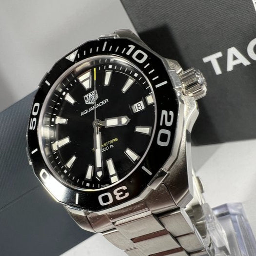 Shop Authentic Tag Heuer Aquaracer Black Dial Watch for Men - WAY111A.BA0928 - Luxxuri