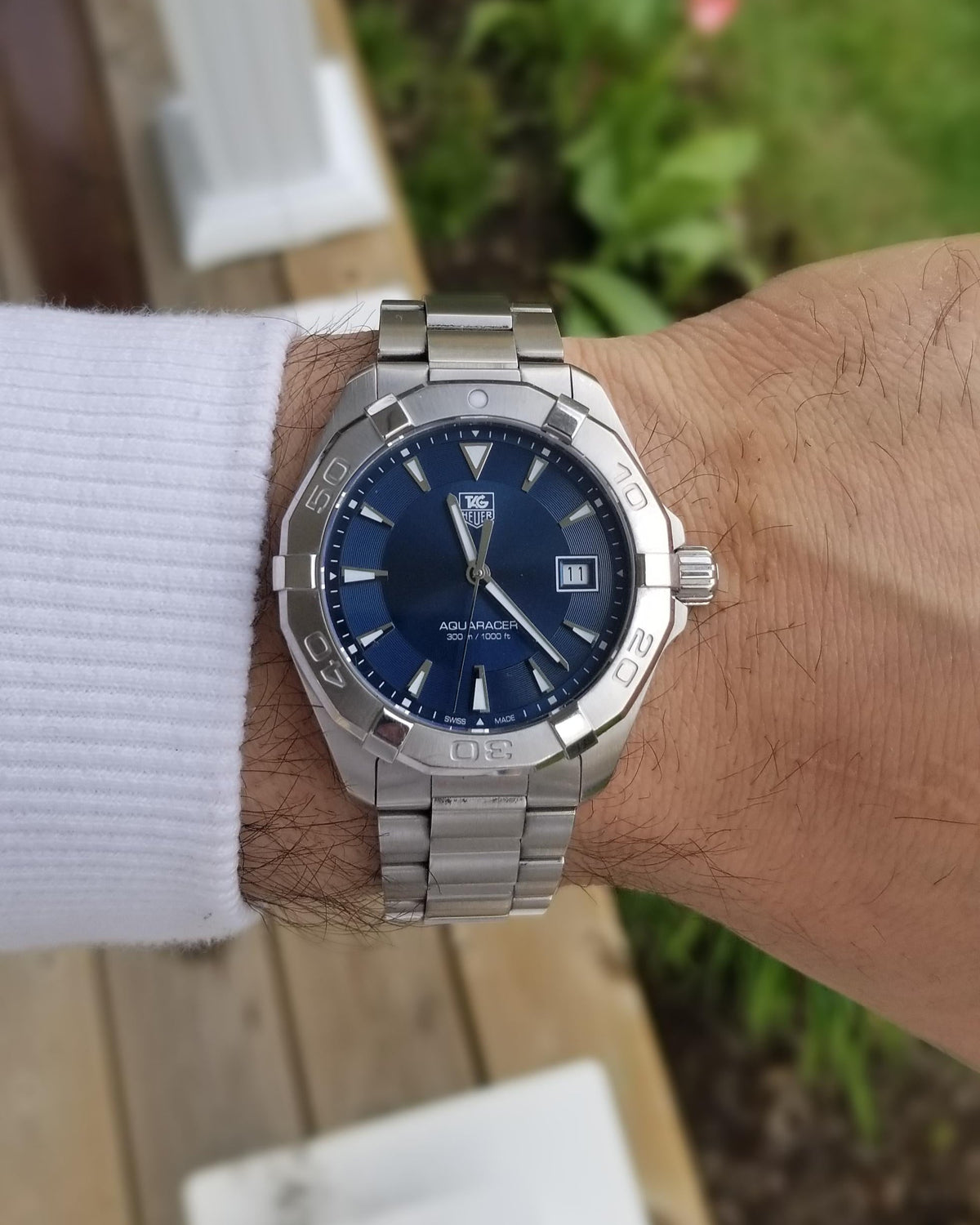 Shop Authentic Tag Heuer Aquaracer Blue Dial Watch for Men - WAY1112.BA0928 - Luxxuri