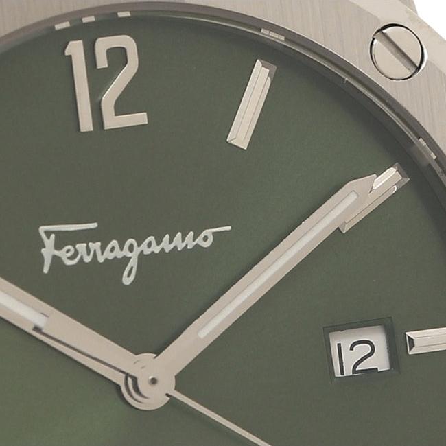 Shop Authentic Salvatore Ferragamo F-80 Classic Green Dial Silver Steel Strap Watch for Men - SFDT02123 - Luxxuri