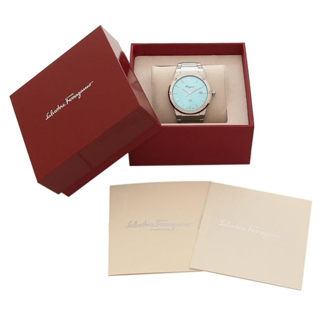 Shop Authentic Salvatore Ferragamo F-80 Classic Tiffany Blue Dial Silver Steel Strap Watch for Men - SFDT02323 - Luxxuri