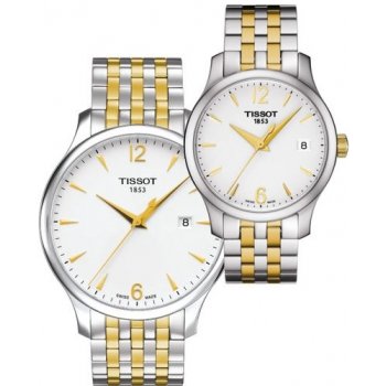 Shop Authentic Tissot T Classic Tradition White Dial Two Tone Mesh Bracelet Watch for Women - T063.210.22.037.00 - Luxxuri
