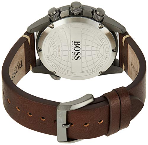 Shop Authentic Hugo Boss Nomad Blue Dial Brown Leather Strap Watch for Men - 1513773 - Luxxuri