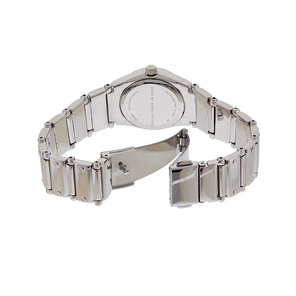 Shop Authentic Marc Jacobs White Dial Silver Steel Strap Watch for Women - MBM3052 - Luxxuri