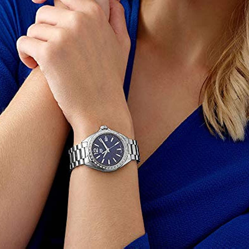 Shop Authentic Tag Heuer Formula 1 Quartz Diamonds Blue Dial Silver Steel Strap Watch for Women - WBJ1316.BA0666 - Luxxuri