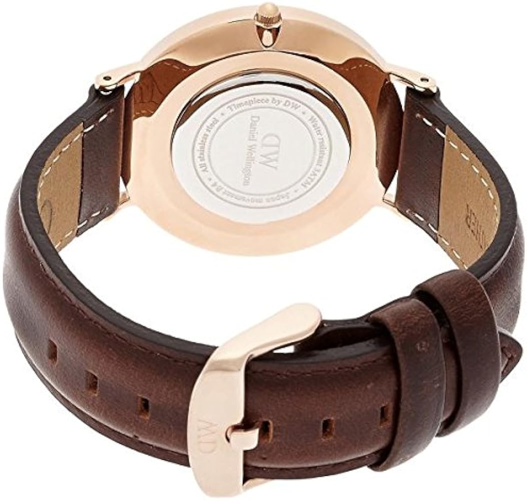 Shop Authentic Daniel Wellington Classic Bristol White Dial Brown Leather Strap Watch For Women - DW00100039 - Luxxuri