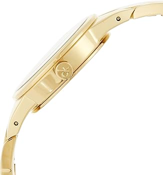 Shop Authentic Calvin Klein Snake Silver Dial Yellow Gold Steel Strap Watch For Women - K6E23546 - Luxxuri
