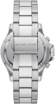 Shop Authentic Michael Kors Everest Chronograph Black Dial Silver Steel Strap Watch For Men - MK8977 - Luxxuri