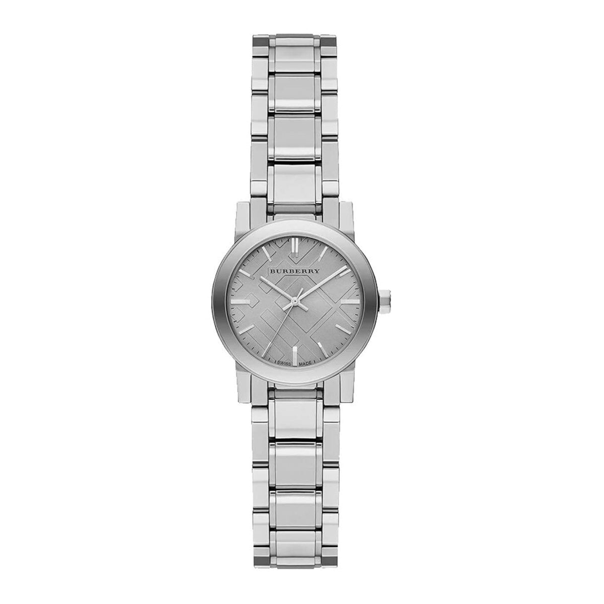 Burberry The City Diamonds Silver Dial Silver Steel Strap Watch for Women - BU9229