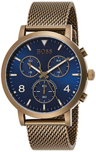 Shop Authentic Hugo Boss Spirit Blue Dial Grey Mesh Bracelet Watch for Men - 1513693 - Luxxuri