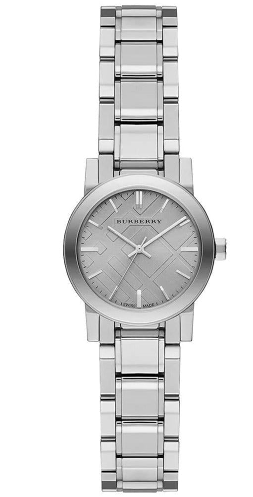 Shop Authentic Burberry The City Silver Diamonds Dial Silver Steel Strap Watch for Women - BU9230 - Luxxuri