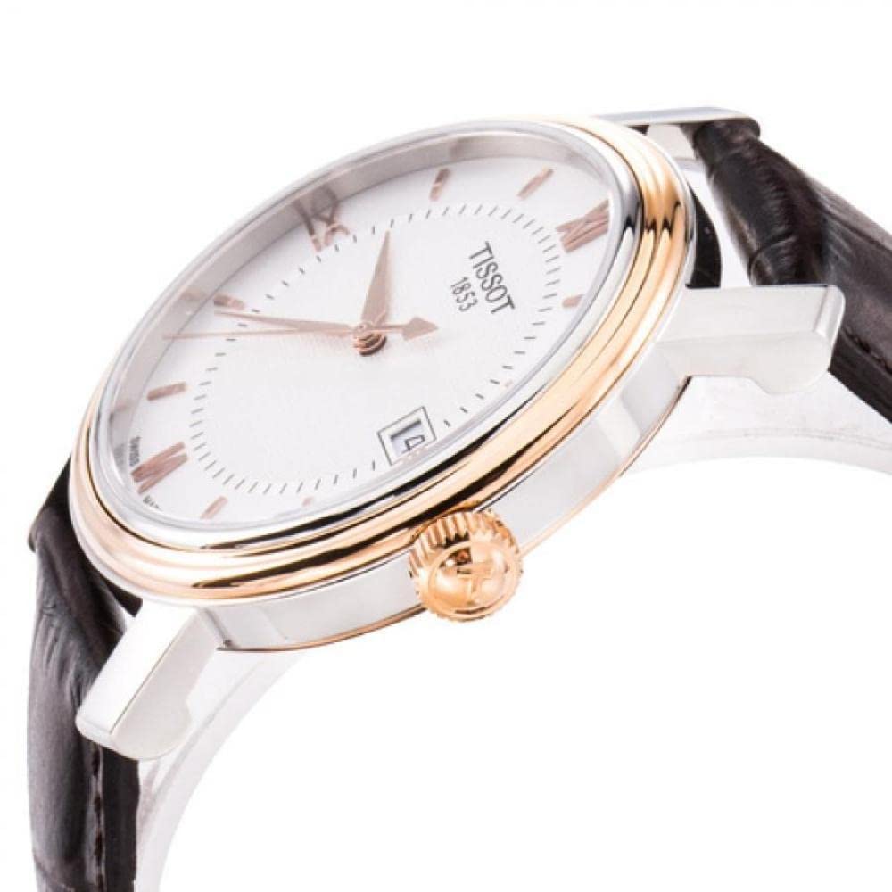 Shop Authentic Tissot Bridgeport Lady White Dial Brown Leather Strap Watch For Women - T097.010.26.118.00 - Luxxuri
