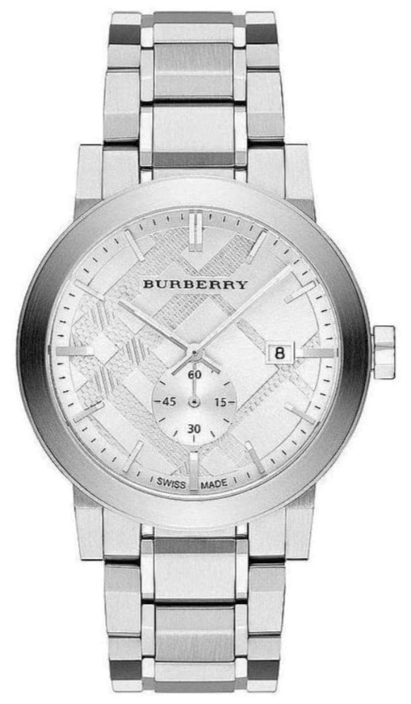 Shop Authentic Burberry The City Silver Dial Silver Steel Strap Watch for Men - BU9900 - Luxxuri
