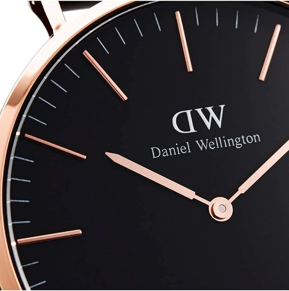 Shop Authentic Daniel Wellington Classic Reading Black Dial Black Leather Strap Watch For Men - DW00100129 - Luxxuri