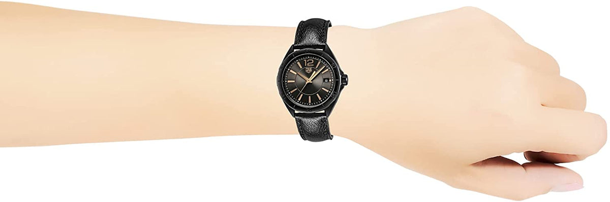 Shop Authentic Tag Heuer Formula 1 Quartz Black Dial Black Leather Strap Watch for Women - WBJ1314.FC8230 - Luxxuri