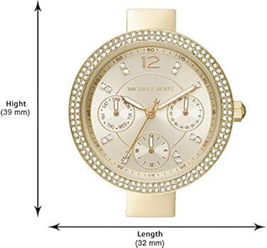 Michael Kors Parker Analog Gold Dial Gold Steel Strap Watch For Women - MK6833