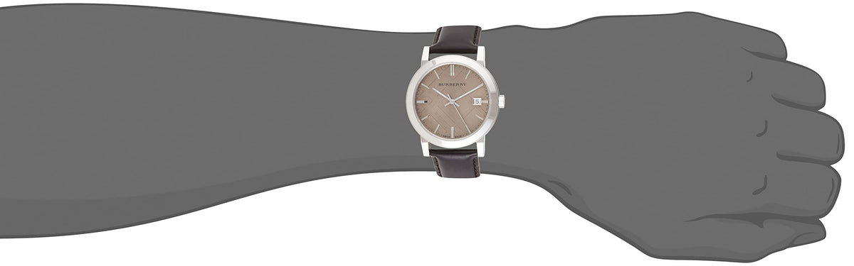 Shop Authentic Burberry The City Gold Dial Brown Leather Strap Watch for Men - BU9011 - Luxxuri