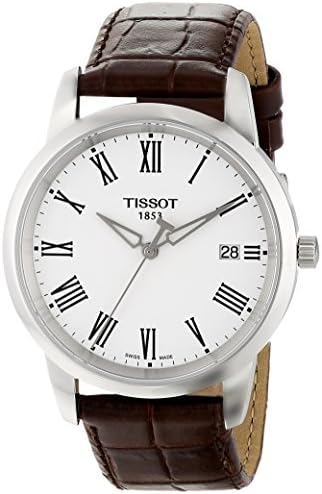 Shop Authentic Tissot T Classic Dream White Dial Brown Leather Strap Watch for Men - T033.410.16.013.01 - Luxxuri